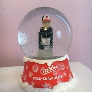 Orioles Snow Globe
